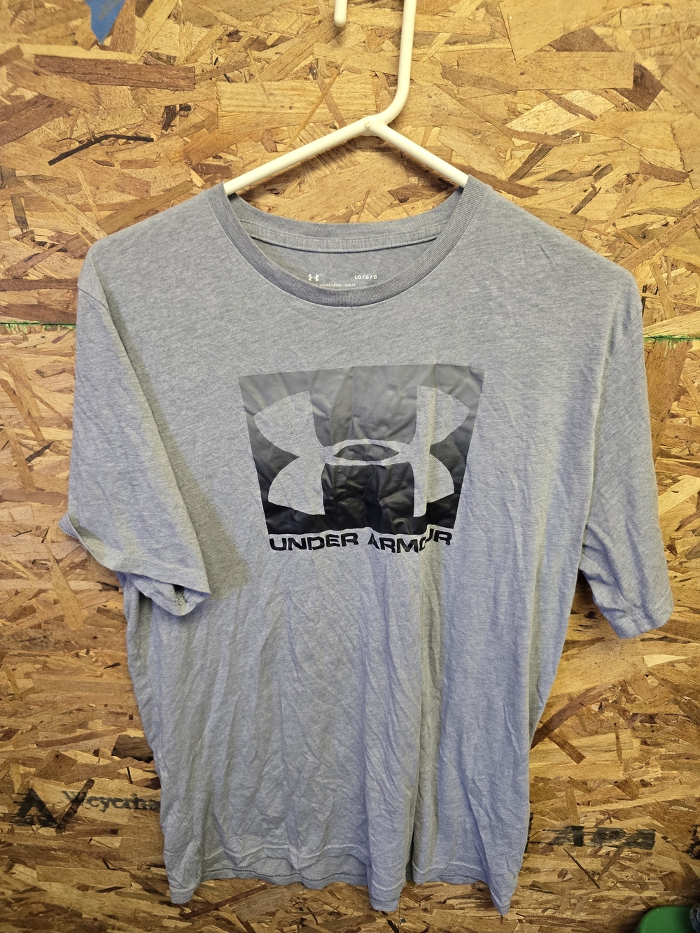 Under Armour Light Gray Short Sleeve Logo Tee